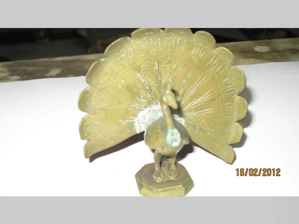 Metal Peacock with feather blown gifted to Srila Bhakti Siddhanta Saraswati Goswami Prabhupada, Year 1935.